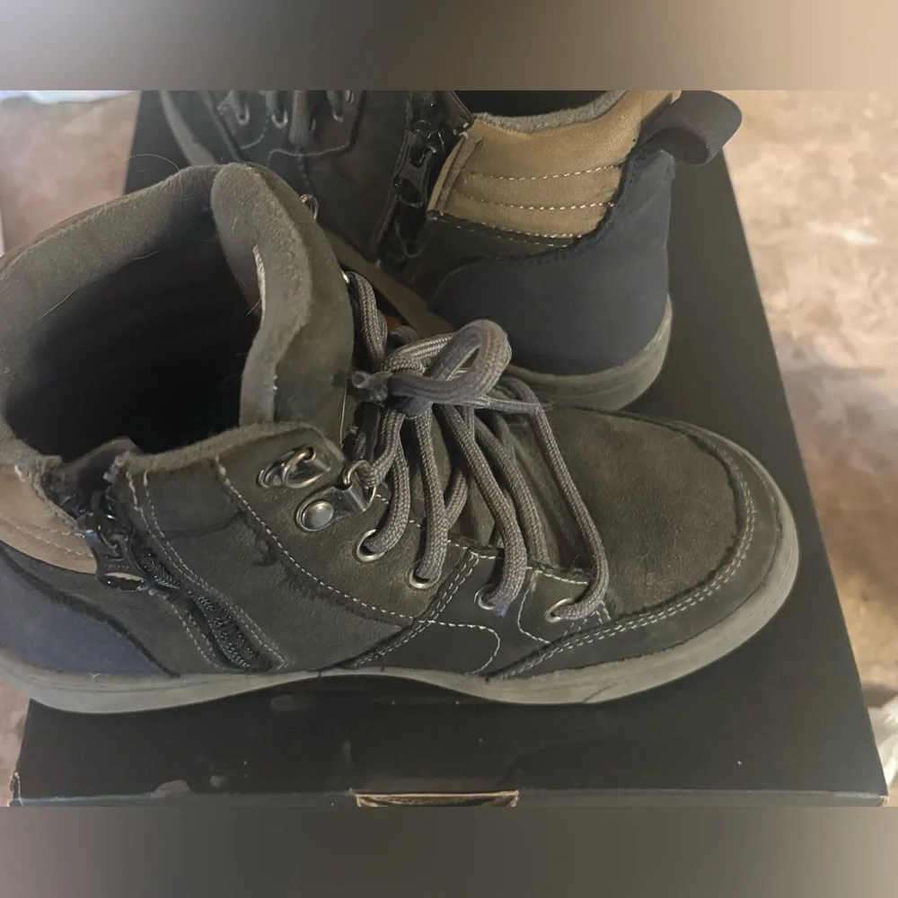 Kids Dark Gray Boots
